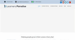 Desktop Screenshot of learnersparadise.com